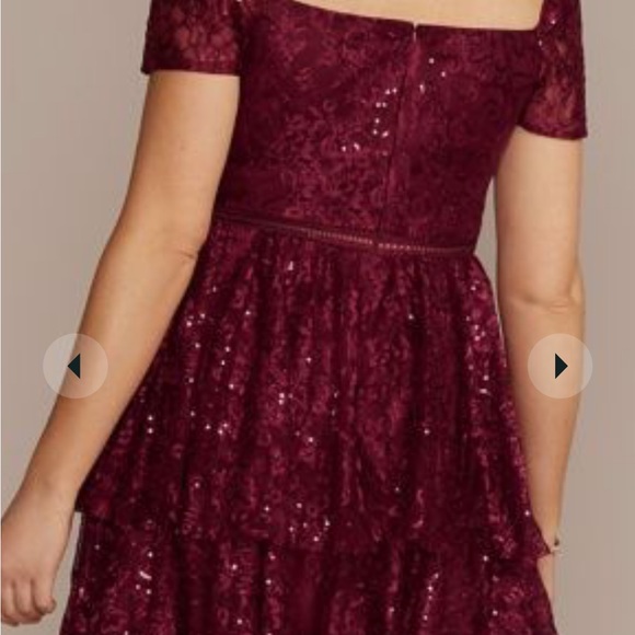 David’s Bridal “DB Studio” sequin lace party dress - Picture 2 of 2